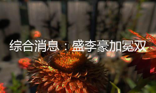 綜合消息:盛李豪加冕雙冠王 中國5金暫居金牌榜第三
