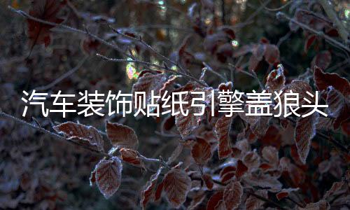 汽車裝飾貼紙引擎蓋狼頭機(jī)蓋貼車頭蓋貼 紙改裝貼個性車貼