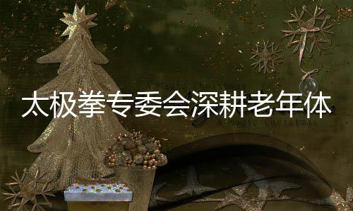 太極拳專委會(huì)深耕老年體育 太極魅力閃耀健康老齡路