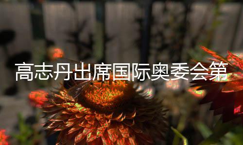 高志丹出席國際奧委會(huì)第13次奧林匹克峰會(huì)并會(huì)見國際奧委會(huì)主席巴赫